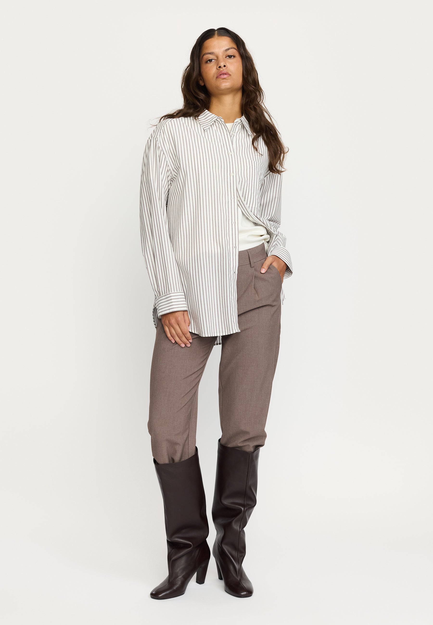 SRVeronica Stribet Skjorte